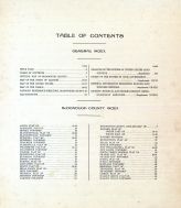 Table of Contents, McDonough County 1913